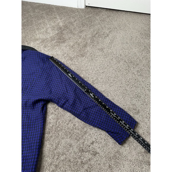 Vintage Womens Jacket 70s Ted Lapidus Dress Paris Made In France, Blue Size 44 L - Picture 11 of 12